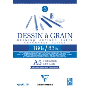 Blocco Clairefontaine Dessin à Grain 180gr