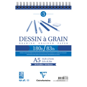 Blocco Clairefontaine Dessin à Grain 180gr