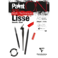 Blocco Clairefontaine Paint On Lisse 250gr