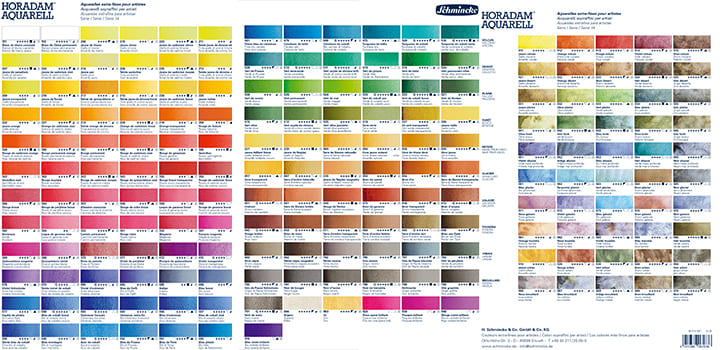 colour chart HORADAM watercolours2